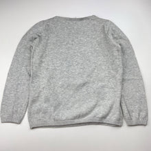 Load image into Gallery viewer, Girls H&amp;M, kinitted cotton sweater / jumper, unicorn, GUC, size 5-6,  