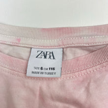 Load image into Gallery viewer, Girls Zara, cropped pink cotton tee / top, EUC, size 6,  