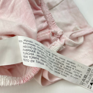 Girls Zara, cropped pink cotton tee / top, EUC, size 6,  