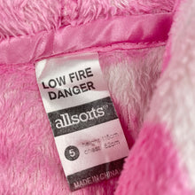 Load image into Gallery viewer, Girls Allsorts, fleece dressing gown / bath robe, GUC, size 5,  