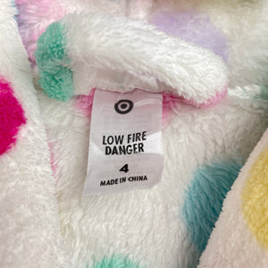 Girls Target, fleece dressing gown / bath robe, EUC, size 4,  