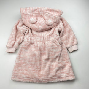 Girls Target, soft fleece dressing gown / bath robe, FUC, size 1,  