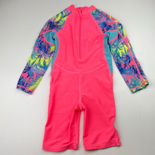 Load image into Gallery viewer, Girls BODY GLOVE, colourful all-in-one rashie suit, EUC, size 4,  