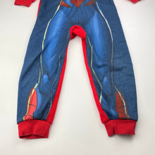 Load image into Gallery viewer, Boys Marvel, Spiderman fleece all-in-one pyjamas, pilling, FUC, size 4,  