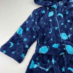 Boys Lily & Dan, soft fleece dressing gown / bath robe, EUC, size 3,  