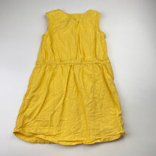 Load image into Gallery viewer, Girls Anko, yellow cotton sleeveless dress, EUC, size 5, L: 53cm
