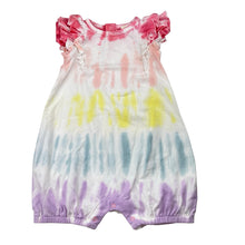 Load image into Gallery viewer, Girls TUCKER + TATE, tie dyed stretchy romper, GUC, size 1-2,  