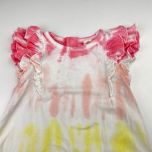 Load image into Gallery viewer, Girls TUCKER + TATE, tie dyed stretchy romper, GUC, size 1-2,  