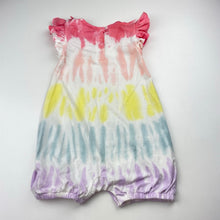 Load image into Gallery viewer, Girls TUCKER + TATE, tie dyed stretchy romper, GUC, size 1-2,  