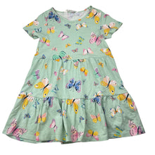Load image into Gallery viewer, Girls H&amp;M, cotton casual dress, butterflies, GUC, size 5-6, L: 53cm