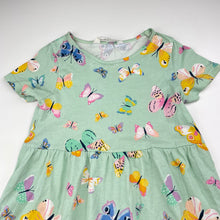 Load image into Gallery viewer, Girls H&amp;M, cotton casual dress, butterflies, GUC, size 5-6, L: 53cm