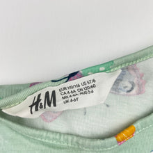 Load image into Gallery viewer, Girls H&amp;M, cotton casual dress, butterflies, GUC, size 5-6, L: 53cm
