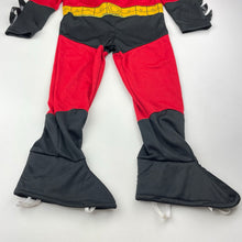 Load image into Gallery viewer, Boys DC Comics, Batman, Robin dress up costume, Inside leg: 38cm, shoulder to cuff: 32.5cm, shoulder to crotch: 41cm, EUC, size 2,  
