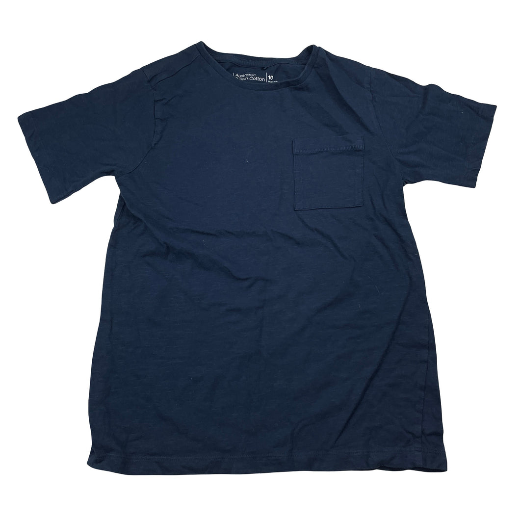 Boys Anko, navy Aust cotton tee / top, GUC, size 10,  