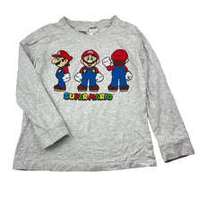 Load image into Gallery viewer, Boys Nintendo, Super Mario long sleeve pyjama top, cracked print, FUC, size 7,  
