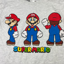 Load image into Gallery viewer, Boys Nintendo, Super Mario long sleeve pyjama top, cracked print, FUC, size 7,  