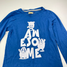 Load image into Gallery viewer, Boys Lily &amp; Dan, blue cotton long sleeve tee / top, GUC, size 6,  