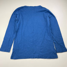Load image into Gallery viewer, Boys Lily &amp; Dan, blue cotton long sleeve tee / top, GUC, size 6,  
