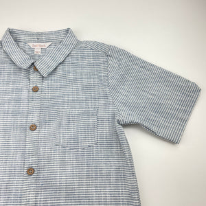 Boys Fox & Finch, lightweight linen blend short sleeve shirt, GUC, size 7,  