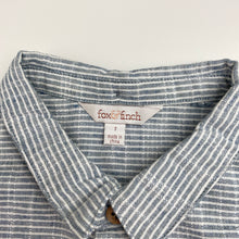Load image into Gallery viewer, Boys Fox &amp; Finch, lightweight linen blend short sleeve shirt, GUC, size 7,  