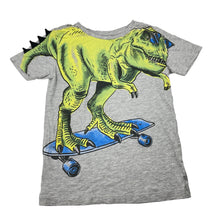 Load image into Gallery viewer, Boys Target, grey marle tee / top, dinosaur, FUC, size 7,  