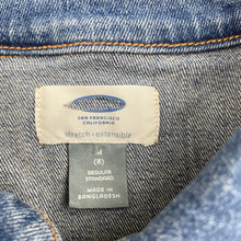 Load image into Gallery viewer, Girls Old Navy, blue stretch denim jacket, GUC, size 8,  