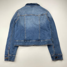 Load image into Gallery viewer, Girls Old Navy, blue stretch denim jacket, GUC, size 8,  