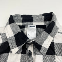 Load image into Gallery viewer, Boys Anko, flannel cotton long sleeve shirt, EUC, size 4,  