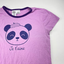 Load image into Gallery viewer, Girls Neon, purple cotton pyjama top, GUC, size 12,  