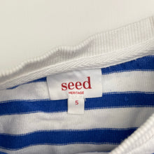 Load image into Gallery viewer, Boys Seed, striped cotton long sleeve top, GUC, size 5,  