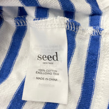 Load image into Gallery viewer, Boys Seed, striped cotton long sleeve top, GUC, size 5,  