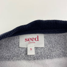 Load image into Gallery viewer, Unisex Seed, embroidered heritage fleece lined sweater, wash fade, FUC, size 5,  