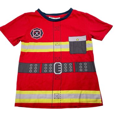 Boys Anko, pyjama tee / top, fireman, GUC, size 5,  