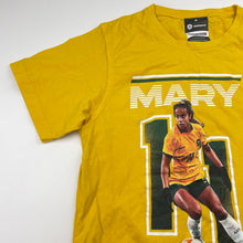 Load image into Gallery viewer, Girls Football Australia Official, Matildas Mary Fowler cotton tee / top, EUC, size 8,  