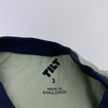 Load image into Gallery viewer, Boys Tilt, navy &amp; green cotton tee / top, EUC, size 3,  