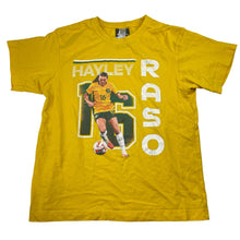 Load image into Gallery viewer, Girls Football Australia Official, Matildas Hayley Raso cotton tee / top, EUC, size 10,  