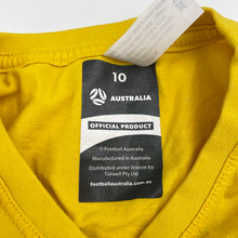 Load image into Gallery viewer, Girls Football Australia Official, Matildas Hayley Raso cotton tee / top, EUC, size 10,  