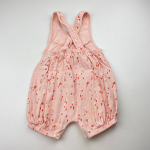 Girls Anko, pink stretchy summer romper, EUC, size 0,  