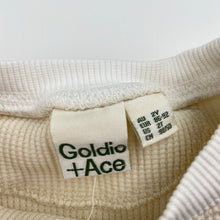 Load image into Gallery viewer, Unisex Goldie + Ace, waffle cotton tee / top, light mark front, FUC, size 2,  