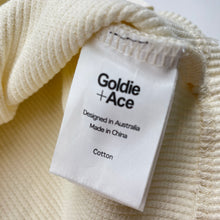 Load image into Gallery viewer, Unisex Goldie + Ace, waffle cotton tee / top, light mark front, FUC, size 2,  