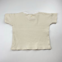 Load image into Gallery viewer, Unisex Goldie + Ace, waffle cotton tee / top, light mark front, FUC, size 2,  