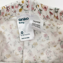 Load image into Gallery viewer, Girls Anko, soft feel floral pyjama pants / bottoms, GUC, size 0,  