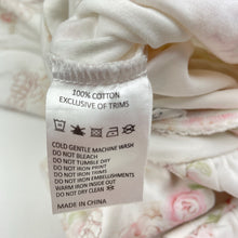 Load image into Gallery viewer, Girls Bebe by Minihaha, floral cotton zip coverall / romper, EUC, size 00,  