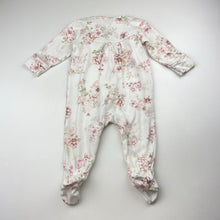 Load image into Gallery viewer, Girls Bebe by Minihaha, floral cotton zip coverall / romper, EUC, size 00,  