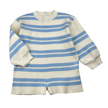 Load image into Gallery viewer, Unisex TWS, ribbed knit cotton romper, EUC, size 2,  