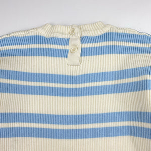 Unisex TWS, ribbed knit cotton romper, EUC, size 2,  