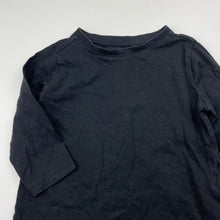 Load image into Gallery viewer, Boys Anko, black cotton long sleeve tee / top, GUC, size 1,  