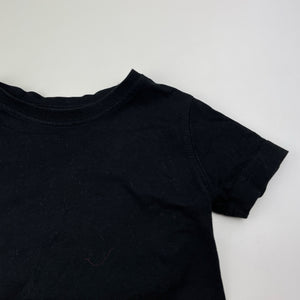 Boys Anko, black cotton tee / top, EUC, size 1,  
