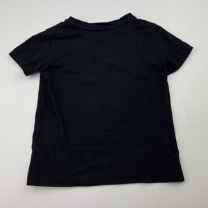 Boys Anko, black cotton tee / top, EUC, size 1,  