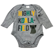 Load image into Gallery viewer, Boys Baby Berry, grey bodysuit / romper, koala, GUC, size 00,  